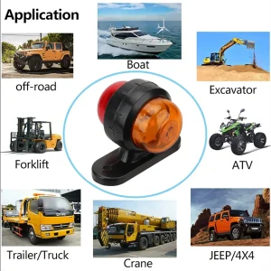 2PCS Truck Side Light Width Light Dual Color 12 24V Universal For Truck Warning Light Safety Light Indicator Lamp Car Signal LED
