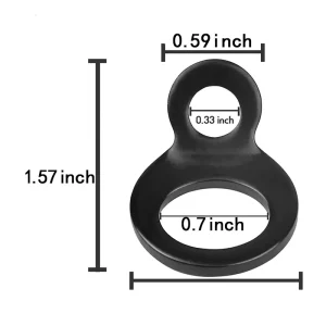 Attach Tie-downs Stainless Steel Tie-Down Strap Rings Motorcycle Part Tie Down Strap Rings 2pcs for Motorcycle Dirt Bike ATV UTV