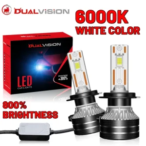 Dualvision H4 LED Headlight H7 H1 H11 H8 9005 HB3 9006 HB4 9012 HIR2 880 881 H27 9007 9008 H13 5570 CSP Canbus Car Lamp Fog Lamp