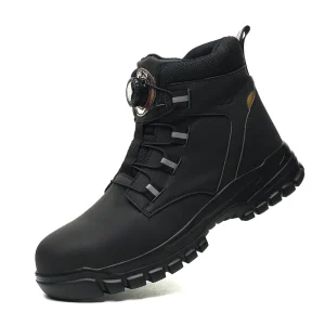 Waterproof Men's Safety Work Boots Steel Toe Shoes Anti Impact And Anti-Puncture Outdoor Adventure Hiking Tactical Boots