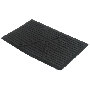 Vehicle Carpet Board Plate Floor Pad Heel Foot Floor Mat Pedal Patch Cover Black PVC Waterproof 23CMx15CM Driving Position Slip