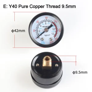 1pc Y40/Y50 Pressure Gauge 0-180PSI GasWater Fuel Liquids Meter Pressure Gauge Accurate Pressure Monitoring For Air Compressor