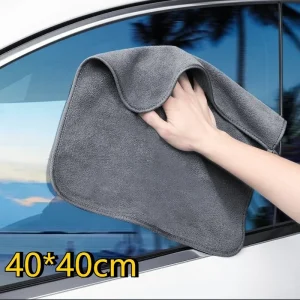 1PC High-end Microfiber Car Washing Towel Auto Cleaning Drying Cloth Hemming Car Care Detailing Cloth Water Absorption Car Rag