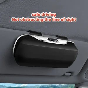 Car Glasses Box Portable Car Sunglasses Holder In The Car Driving Glasses Holder Eyeglass Case Sun Visor Car Lenses Holder