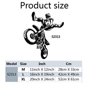 1pc Cool Motorcycle Rider Sticker Waterproof Vinyl Wallpaper Home Décor Bedroom Background Wall Art Decal Direct Shipping