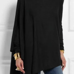 Cotton Irregular Womens Tops And Blouses Casual O Neck Long Sleeve Top Female Tunic 2024 Autumn Plus Size Women Blusas Shirts