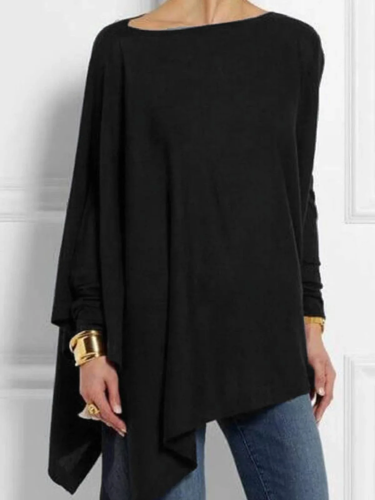 Cotton Irregular Womens Tops And Blouses Casual O Neck Long Sleeve Top Female Tunic 2024 Autumn Plus Size Women Blusas Shirts - Image 12