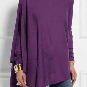 Cotton Irregular Womens Tops And Blouses Casual O Neck Long Sleeve Top Female Tunic 2024 Autumn Plus Size Women Blusas Shirts