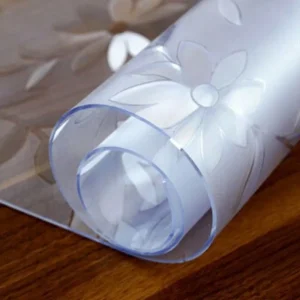 Thickened 1.0mm transparent cosmos PVC tablecloth waterproof table cover oil-proof kitchen custom soft glass protection mat