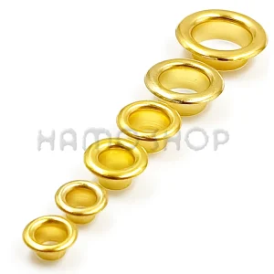 100set Gold Color Metal Eyelet Grommets With Eyelet Punch Die Tool Set For Leathercraft DIY Clothing Shoes Belt Bag Accessories