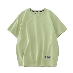 WAVLATII New Women 100% Cotton T shirts Female Green Fashion Oversized Streetwear Short Sleeve Tees Tops for Summer