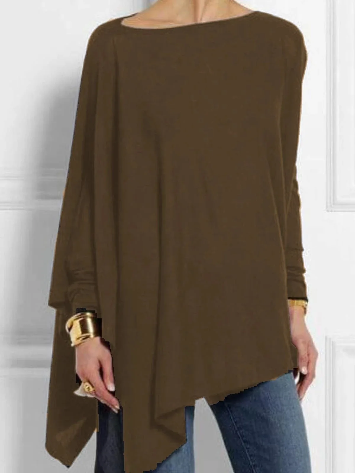 Cotton Irregular Womens Tops And Blouses Casual O Neck Long Sleeve Top Female Tunic 2024 Autumn Plus Size Women Blusas Shirts - Image 11