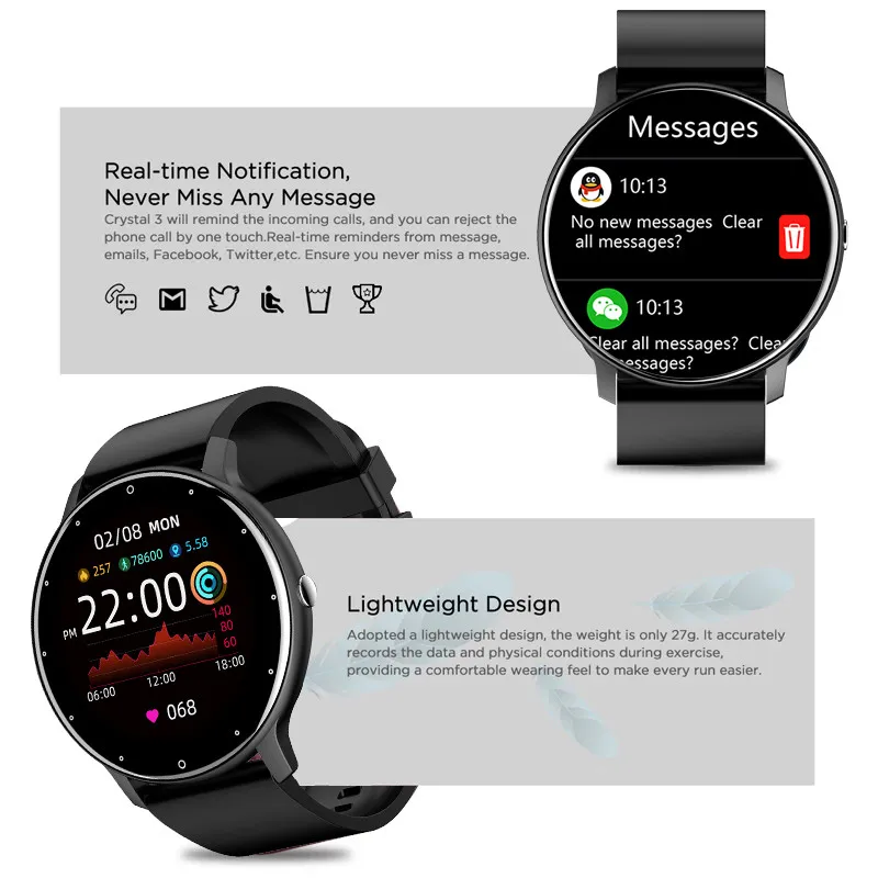 NEW ZL02 Men Smart Watch Heart Monitor Wireless Call Fitness IP68 Waterproof Sports Women Smartwatch for IOS Android Phones 2026 - Image 5