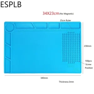 ESPLB Insulation Repair Pad Heat-Resistant Silicon Soldering Station Kinds Of Mat Work Pad Desk Platform BGA Soldering Station
