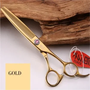 Fenice Professional High Quality Stainless Steel 6.5 inch Thinning Scissors for Pet Dog Grooming Thinner Thinning Rate 35%