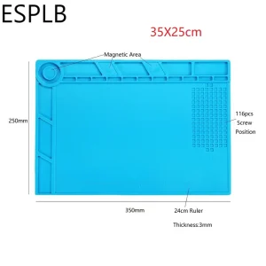 ESPLB Insulation Repair Pad Heat-Resistant Silicon Soldering Station Kinds Of Mat Work Pad Desk Platform BGA Soldering Station