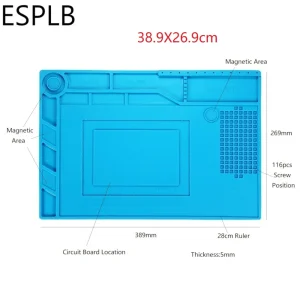 ESPLB Insulation Repair Pad Heat-Resistant Silicon Soldering Station Kinds Of Mat Work Pad Desk Platform BGA Soldering Station