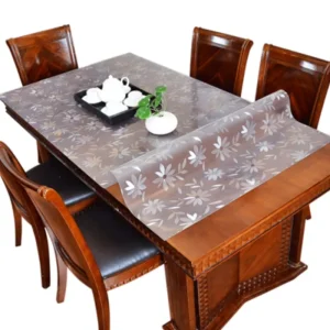 Thickened 1.0mm transparent cosmos PVC tablecloth waterproof table cover oil-proof kitchen custom soft glass protection mat
