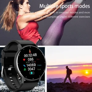 LIGE New Smart Watch Women Men Ladies Gift Sport Fitness Men Watches Heart Rate Monitoring Waterproof Smartwatch For Android IOS