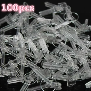 100PCS Quality Plants Graft Clips Plastic fixing fastening Fixture clamp Garden Tools for Cucumber Eggplant Watermelon