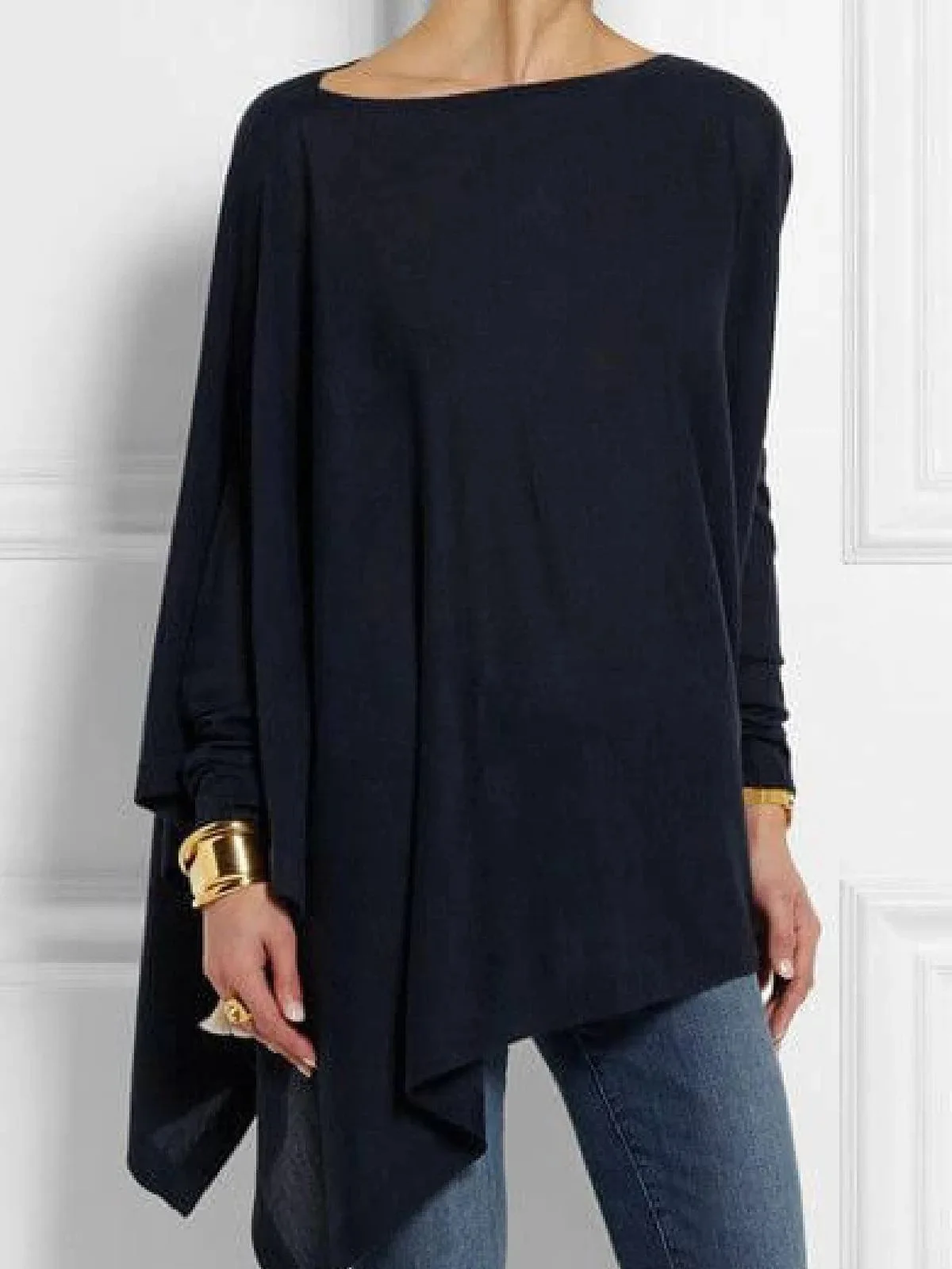 Cotton Irregular Womens Tops And Blouses Casual O Neck Long Sleeve Top Female Tunic 2024 Autumn Plus Size Women Blusas Shirts - Image 8