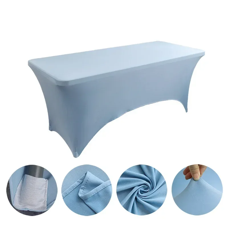 6FT 8FTSpandex Tablecloth High Stretch Wedding Hotel Birthday Table Cover for 4ft 5ft 6ft 8ft Folding Table Cocktail Tablecloth - Image 28