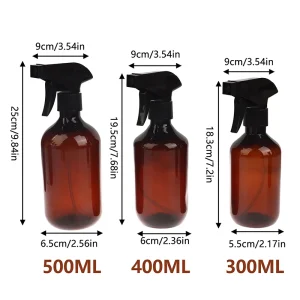 300/400/500ml Spray Bottle Plant Flower Herb Sprayer Garden Watering Pot Refillable For Plants Cleaning Solutions Hair Accessor