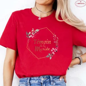 French Girls Team Future Bride T-shirt Wreath Graphic Tees Bridal Wedding Tops Single Farewell Bachelorette Party EVJF Tshirt