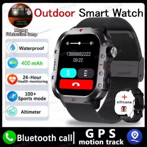 Outdoor Sports Smartwatch New 2025 2.01 inch HD Screen LED Flashlight Bluetooth Talking Smart Watch for Men Women Holiday Gift