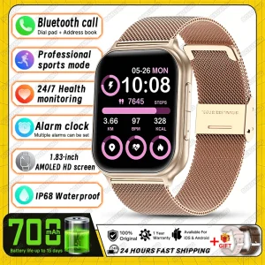 2026 New Smart Watch Outdoor Sports Fitness Men Women Heart Rate GPS Track IP68 Waterproof Bluetooth Call Smartwatch Fro Xiaomi