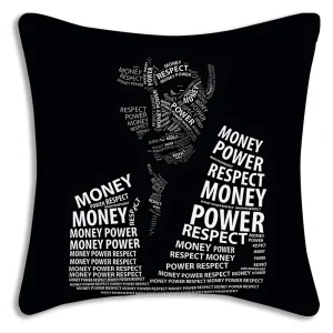Hot Classic Movie Scarfaces Pillow Covers Cartoon Sofa Decorative Home Double-sided Printing Short Plush Cute Cushion Cover