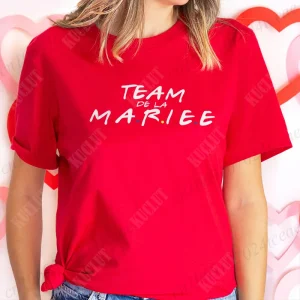 Team De La Mariée T-shirt French Evjf Futur Bride Tees Friends Single Farewell Bachelorette Party Tees Shirt for Women Clothing