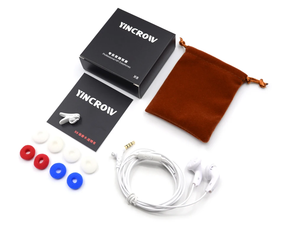 YINCROW X6 In Ear Earphone Earbud Flat Head Plug Earplugs PK PK1 MX500 MX985 Kill Monk Earbud Free Shipping - Image 5