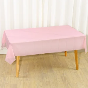 1/5 Pcs Multi Solid Color Disposable Plastic Tablecloth 137×183cm Rectangle Table Cover for Birthday Wedding Events Party Decor