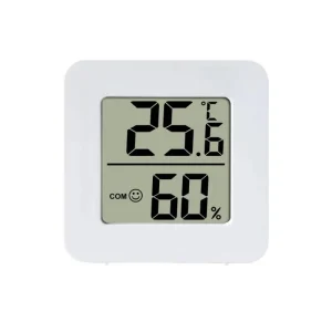 Temperature Gauge for Room Mini Digital Thermometer Hygrometer with Wall Mount Sensor LCD Screen for Home Use