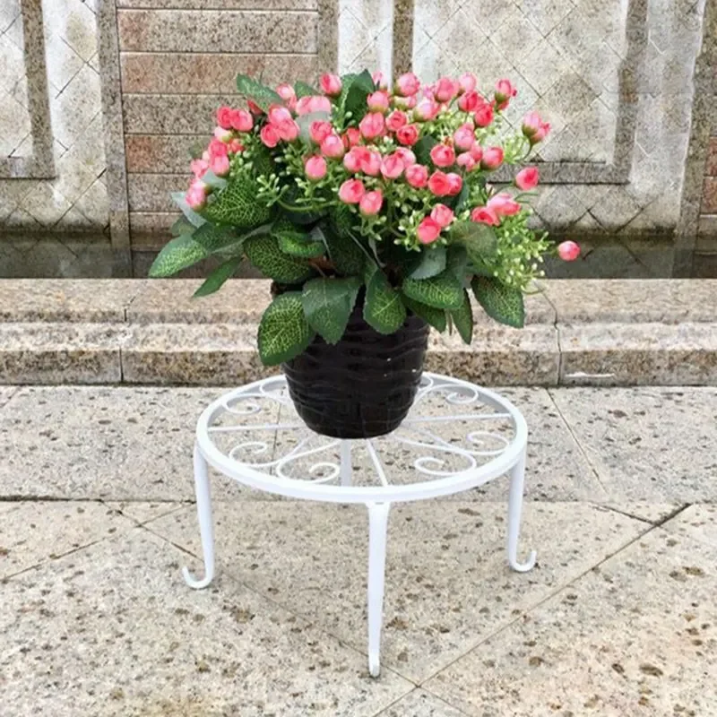Metal Plant Stand Flower Pot Base Holder Stool for Home Garden Indoor Outdoor Flower Plant Display Free Standing Bonsai Holder - الصورة 3