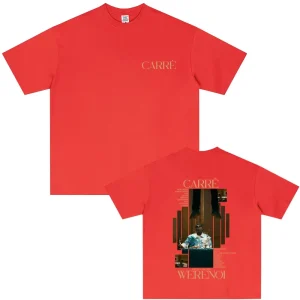 Rapper WeRenoi Carré Album Graphic Print T Shirt Men Women's Hip Hop Fashion Pop Music T-shirt Summer Male Casual Vintage Tshirt