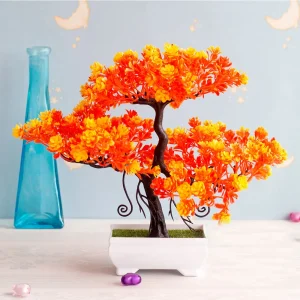Fake Plant Potted Artificial Plants Decoration Potted Bonsai Small Tree Pot zen Garden Ornaments Table Home Room Decoration