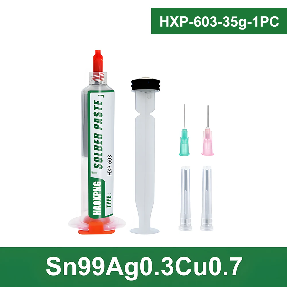 Sn99Ag0.3Cu0.7 Solder paste, flux, lead-free solder paste free cleaning is widely used in all kinds of soldering - Image 15