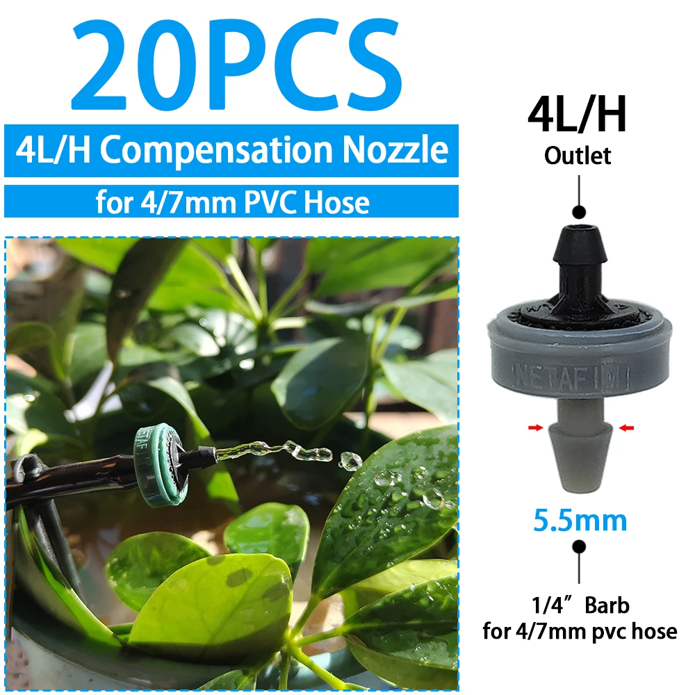 WUJIE Greenhouse Watering Sprinkler Dripper Drip Irrigation Garden Adjustable Mist Emitters Stake Micro Spray Rotating Nozzle - Image 9
