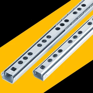 2Pcs 8"-16" Ball Bearing Drawer Slides Furniture Slide Steel Ball Bearing Slides Keyboard Cabinet Cupboard Drawer Runners