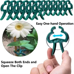 Plant Fixed Clips Reusable Greenhouse Bracket forFixing Stems of Flower Vine Vegetables Tomatoes Fastener Garden Supplies