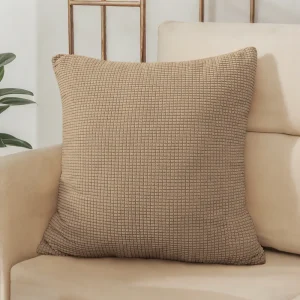 40x40 45x45 50x50 Solid Color Jacquard Pillow Cover for Sofa Office Waist Cushion Cover Home Decorative Pillowcase Decoration