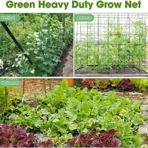 Garden Plant Climbing Nets Heavy-Duty Polyester Grow Net Square Grid Garden Trellis Meshs Vine Grow Brackets Home Garden Tools