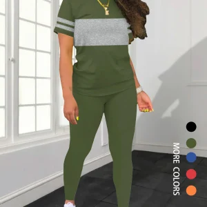 Women's Summer Casual  Set Fashionable Comfortable Ensemble Ladies Clothing Outfit