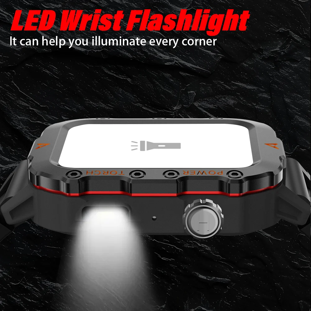 LAXASFIT 2024 New 1.71-inch Bluetooth Voice Call smartwatch Heart Rate Monitor LED Flashlight Outdoor Sports Fitness Smart Watch - Image 5