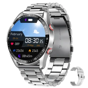 2026 New Voice Call Smart Watch Men AMOLED Screen Heart Rate Waterproof Sports Watch ECG+PPG Health Smartwatch For Android IOS