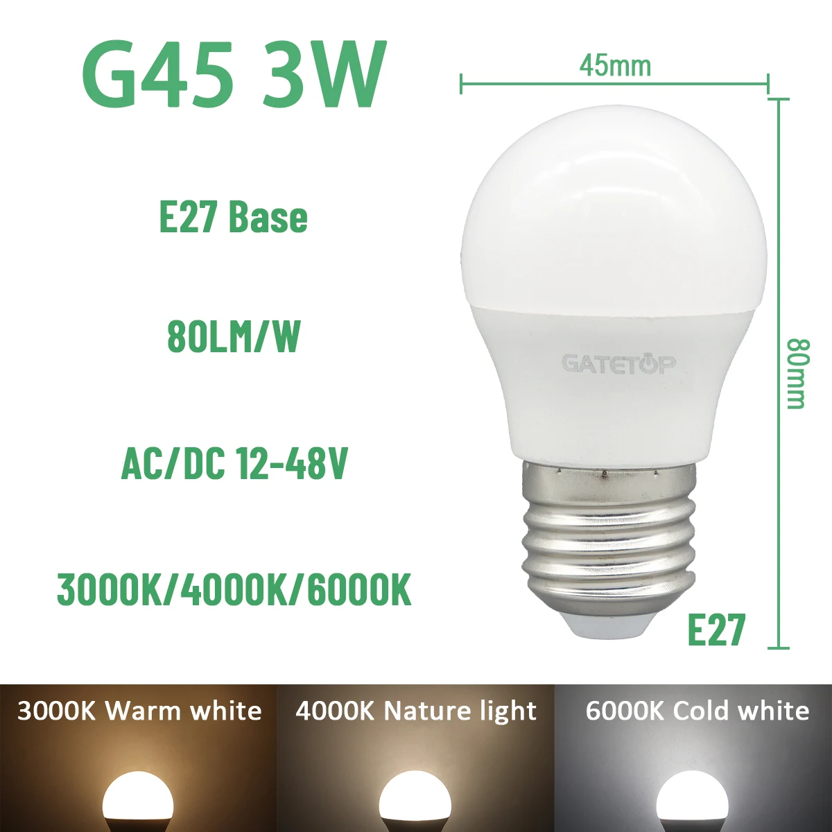 1-20pcs High lumen LED Bulb Lights AC DC 12V 24V 36V 48V E27 B22 3W 5W 10W for Home Equivalent,Landscape Garden Yard Outdoor - الصورة 7