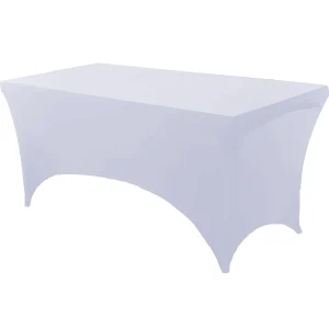 Spandex Tablecloth Tight Fitted Washable and Wrinkle Resistant Stretch Rectangular Patio Table Cover for Event Wedding Parties