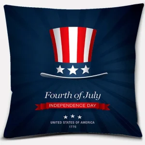 American Independence Day Series LOVE USA Printed Square Home Decoration Pillowcase Cojines Decorativos Para Sofá Akcesoria Kuch